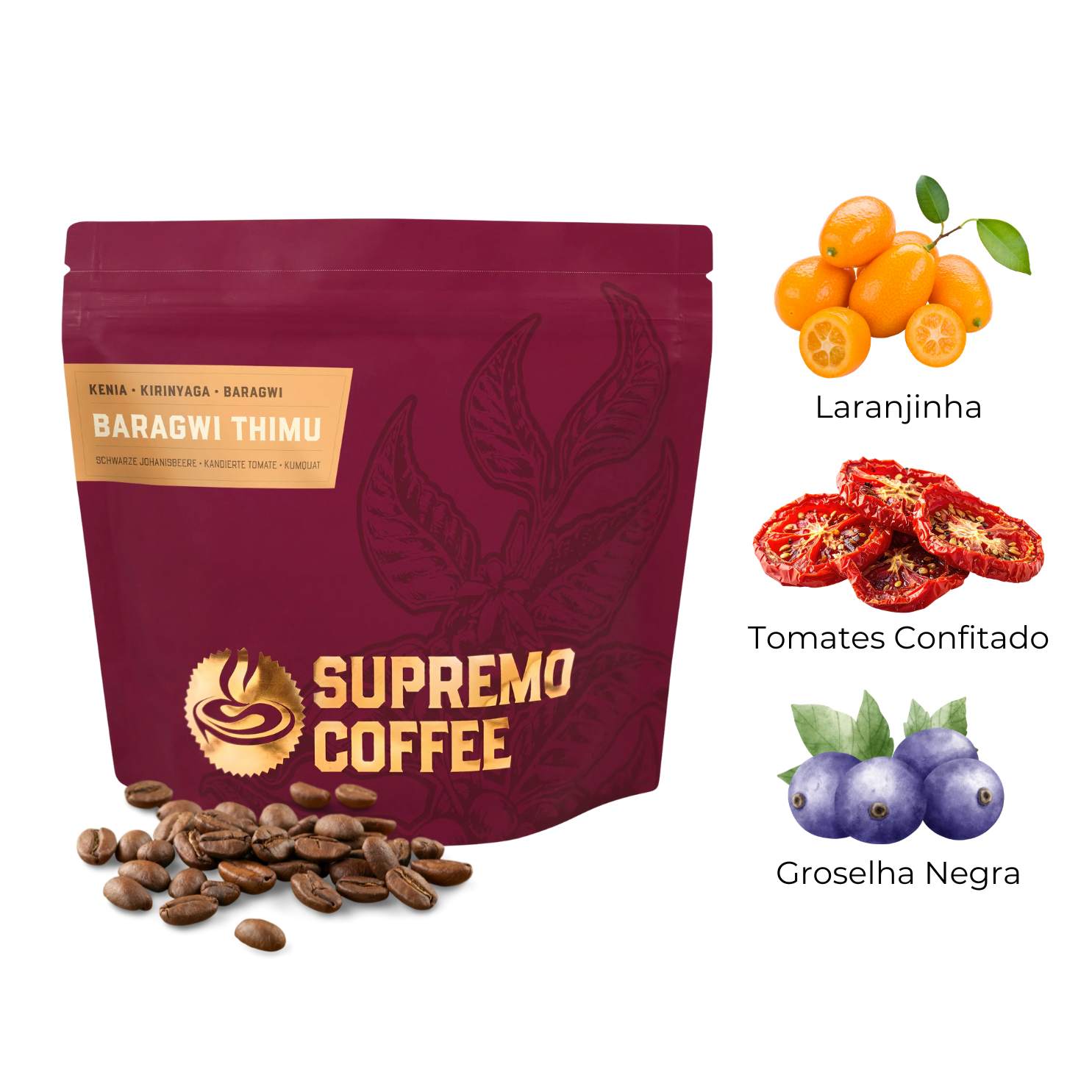 Supremo : Baragwi Thimu (Quênia) : 200g Grãos