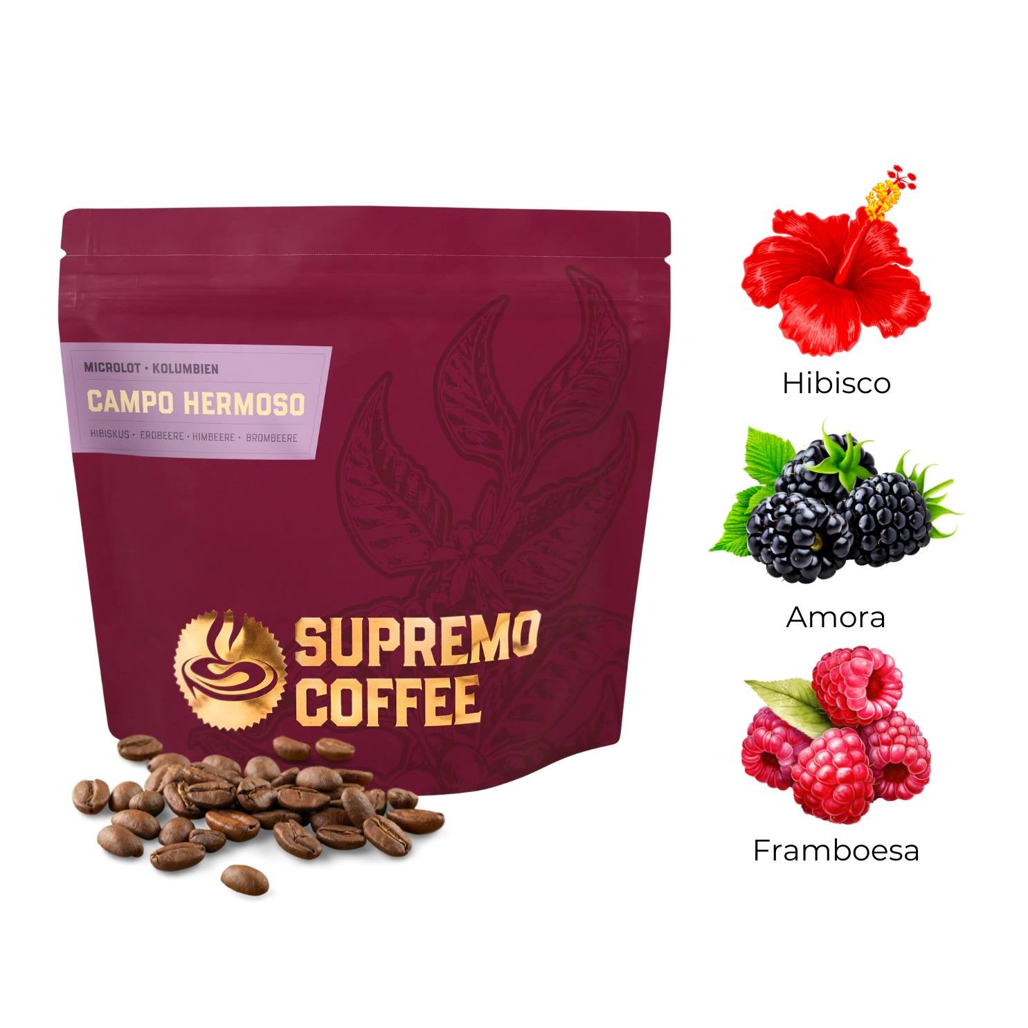 Supremo : Campo Hermoso (Colômbia) : 200g Grãos