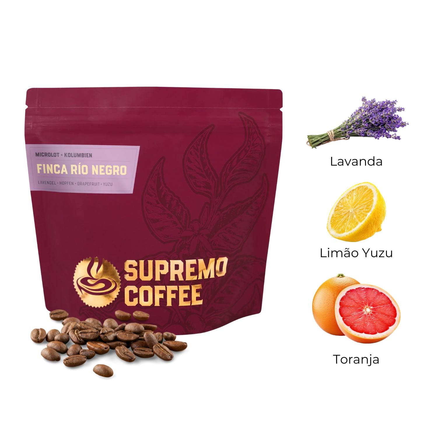 Supremo : Finca Río Negro (Colômbia) : 200g Grãos