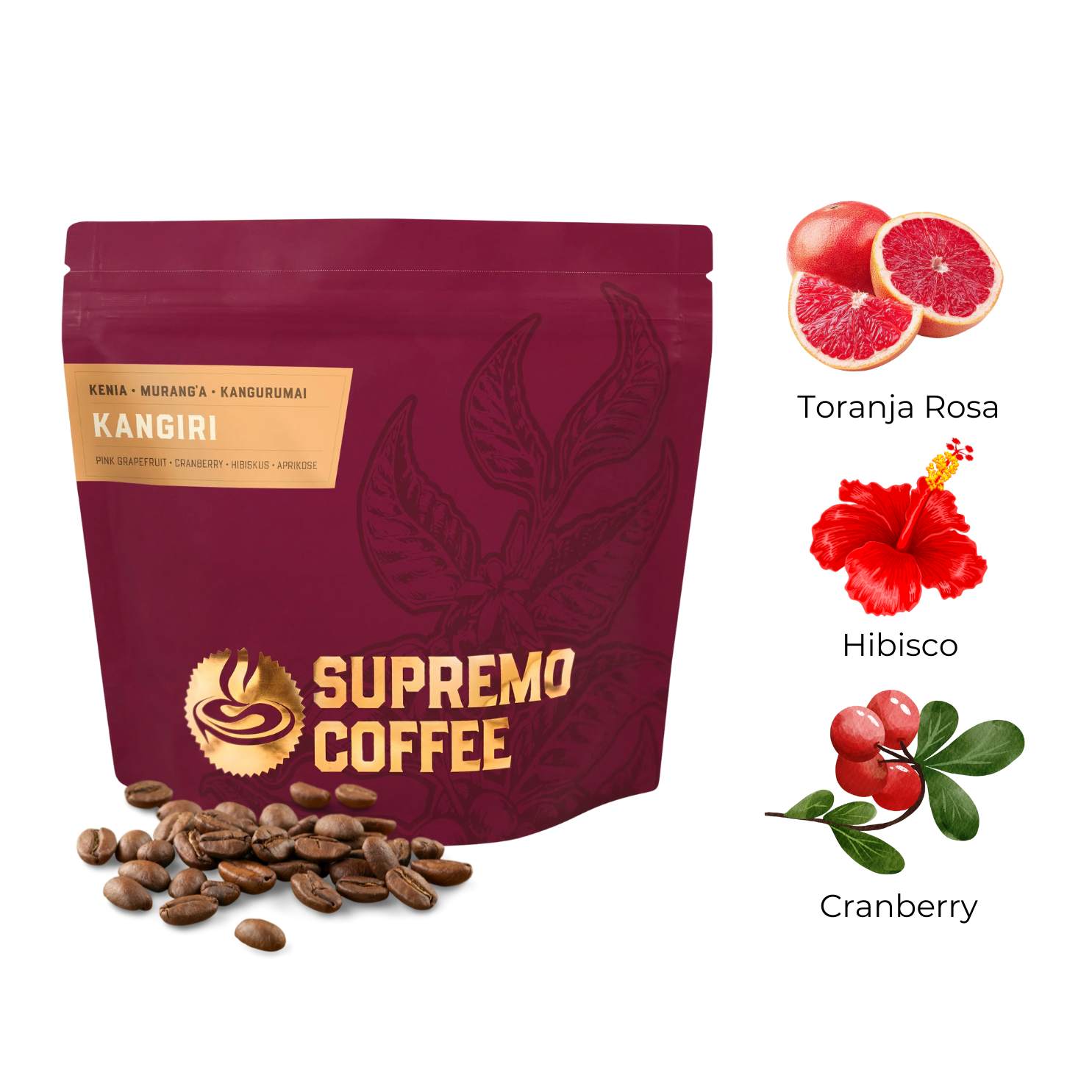 Supremo : Kangiri (Quênia) : 200g Grãos