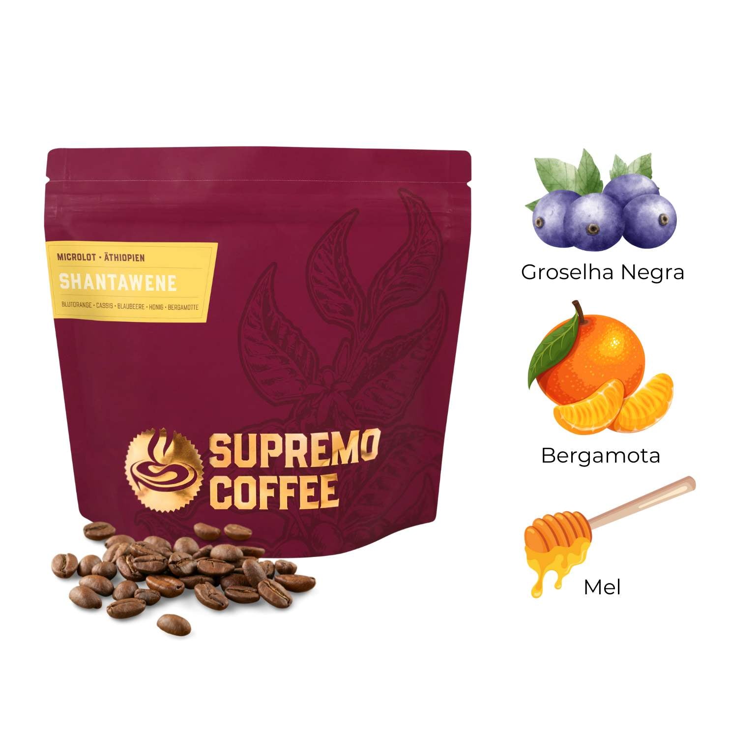 Supremo : Shantawene (Etiópia) : 200g Grãos