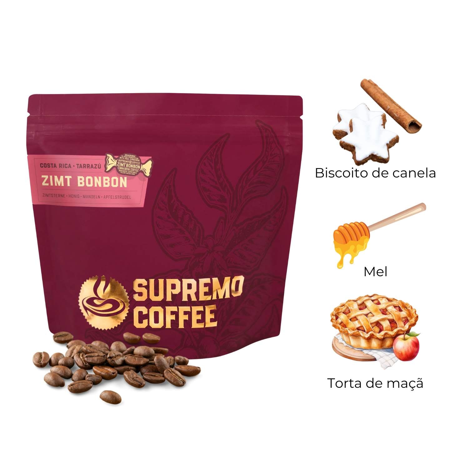 Supremo : Zimt Bonbon (Costa Rica) : 200g Grãos