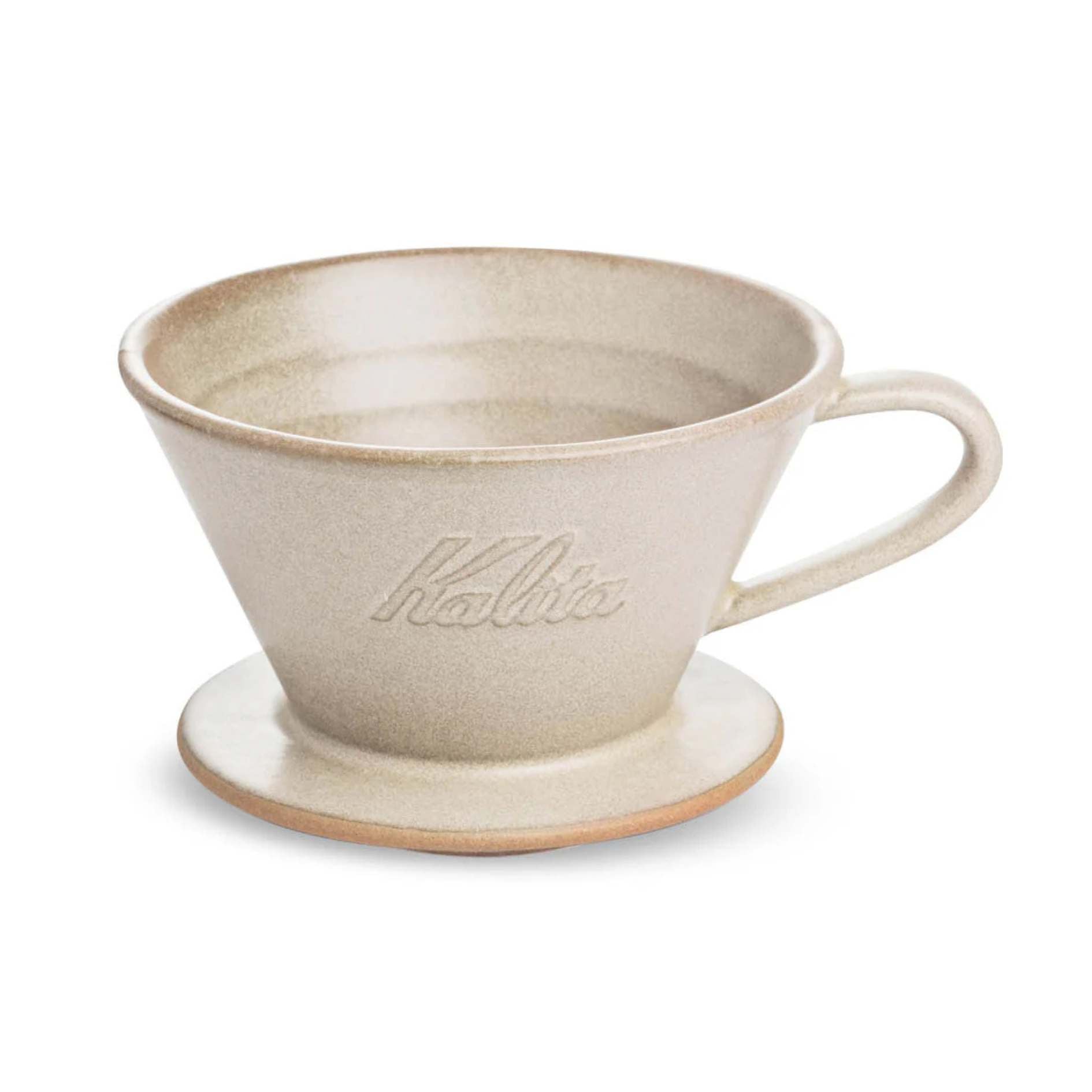 Kalita : Coador Base Reta : Cerâmica MINO Bege – Cafino