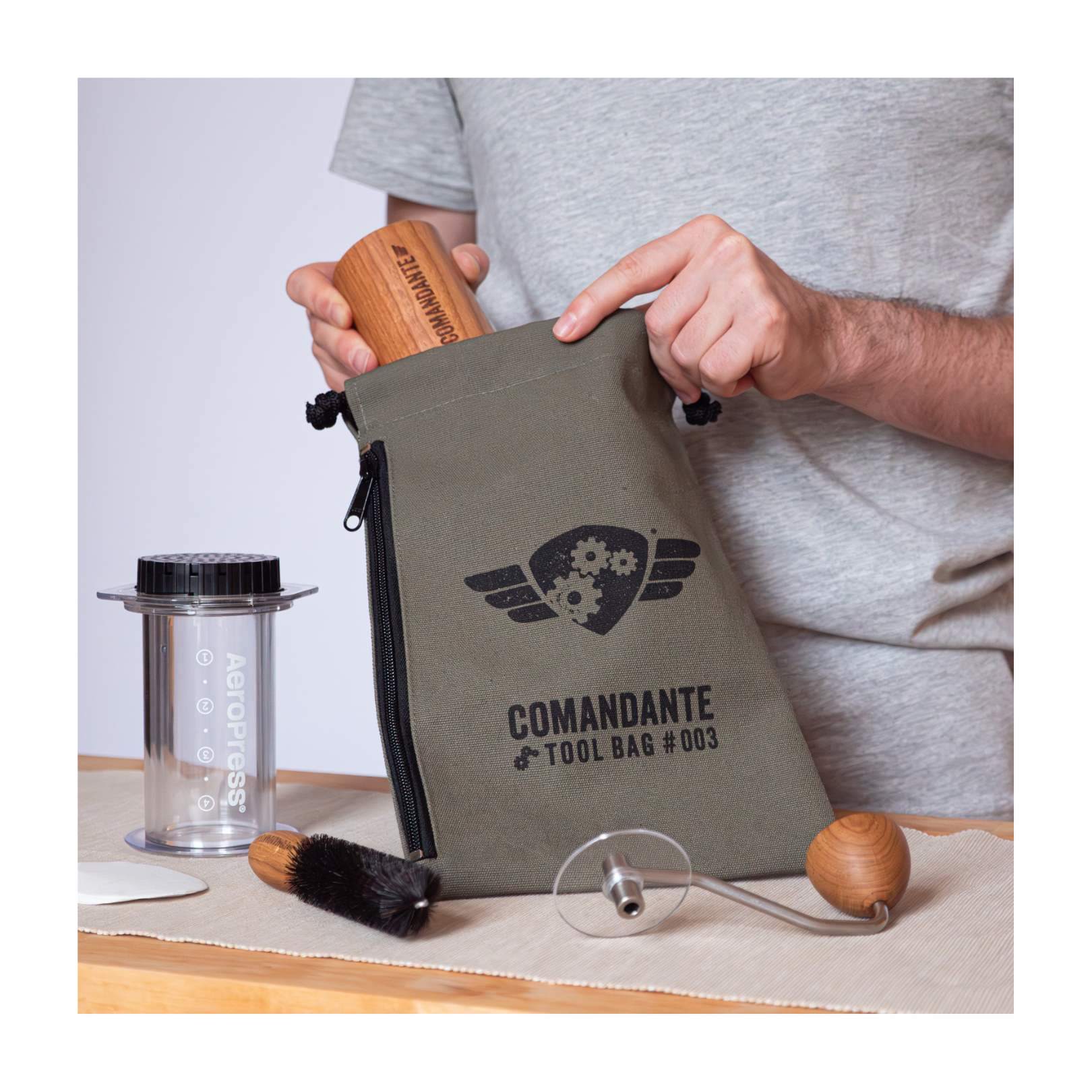 Comandante : Bolsa de Acessórios #3 (Verde)