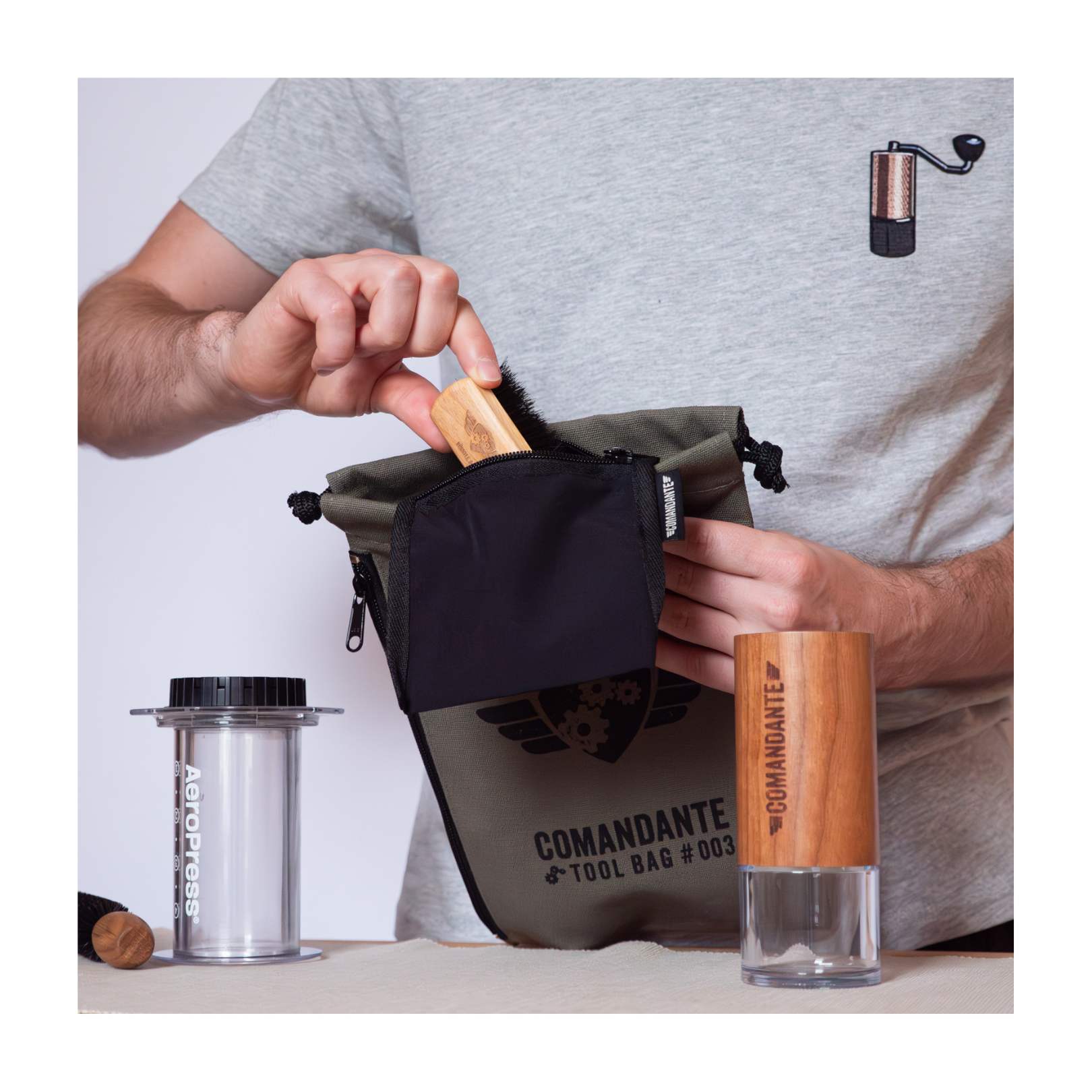 Comandante : Bolsa de Acessórios #3 (Verde)