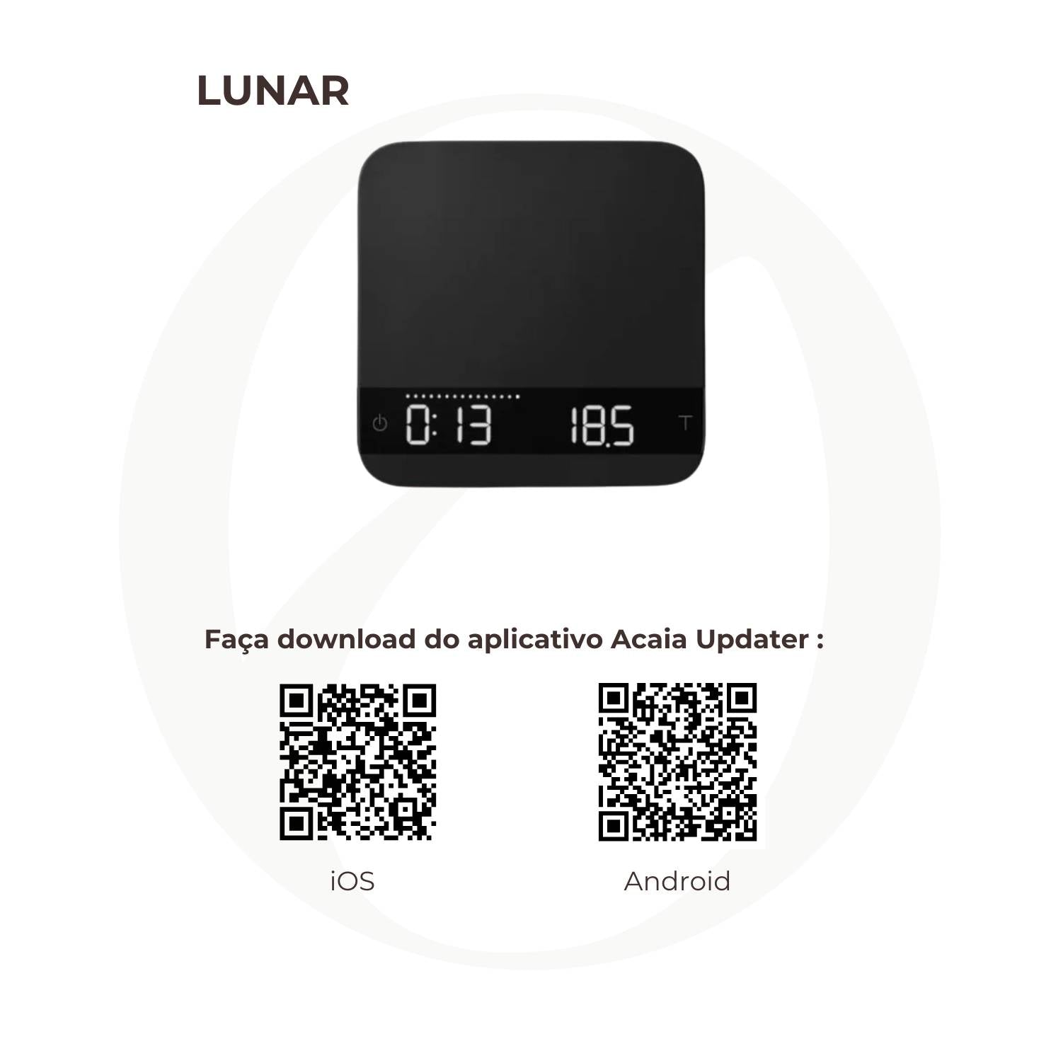 Acaia : Lunar : Balança Digital (Off White)