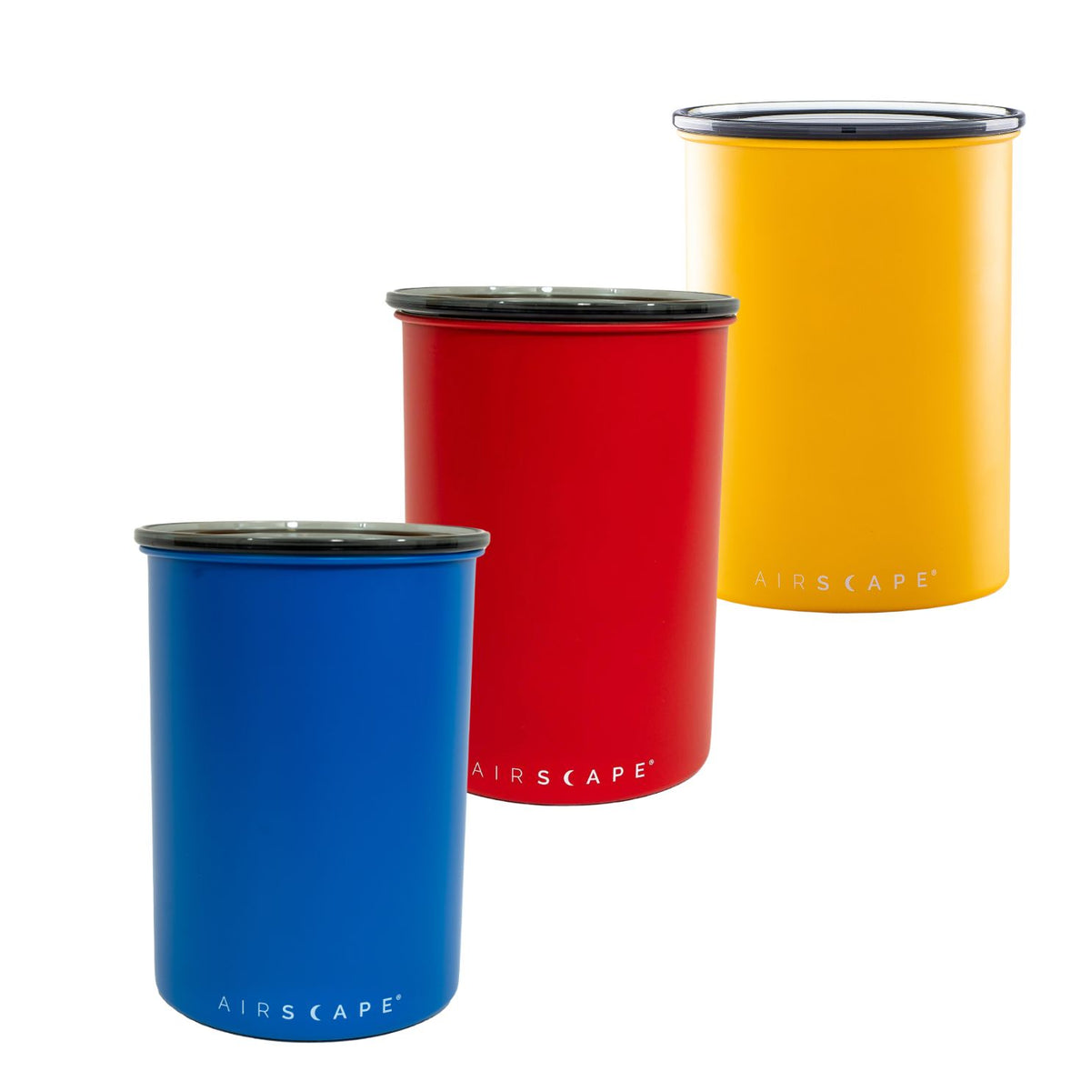 Airscape Classic  : Kit 3 Potes de Metal 500g : Azul, Vermelho e Amarelo