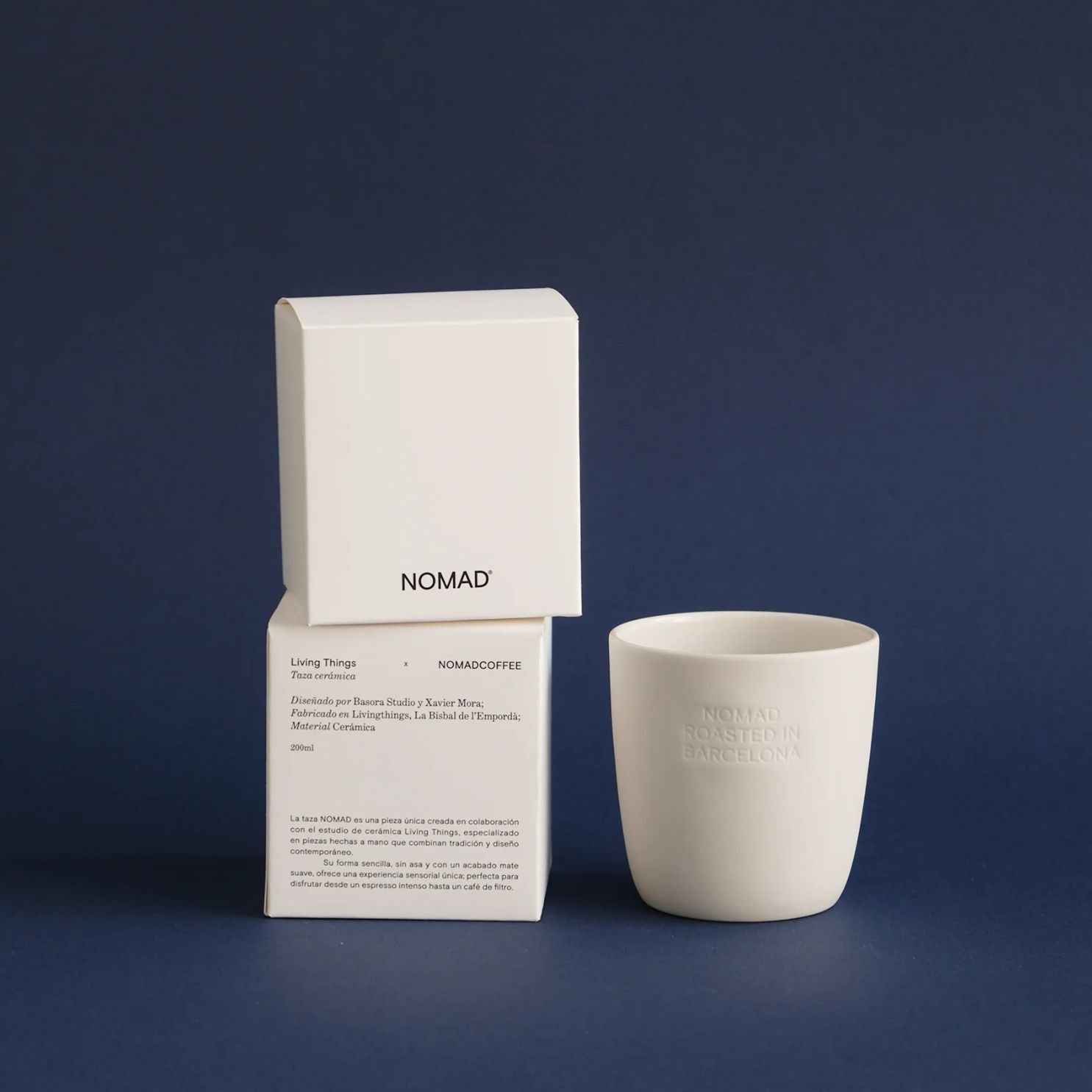 NOMAD : Taza : Caneca de Cerâmica Branca